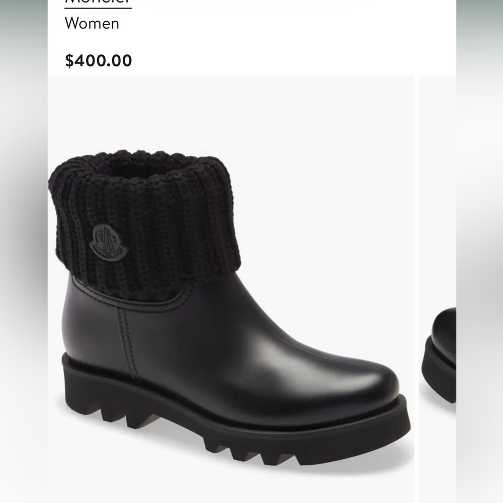 Authentic Moncler Knit boots size 39